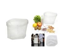 Uonlytech Sachet Maille Filtre à Lait de Soja Réutilisable en Polyester et Nylon Forme en U, Cuisine et Fabrication de Fromage