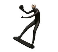 Uonlytech Sculpture Résine Figurine Moderne Joueur de Tennis de Table Décor Abstrait Artistique pour Bureau et Maison