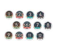 Uonlytech Set Dautocollants Mensuels pour Adhésifs Milestone pour Né Accessoires Photo Souvenirs de Grossesse et Premiers Mois