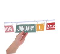 Uonlytech Set de Calendrier à Tournantes Boho pour Salle de Classe Calendrier Mural Coloré avec Cartes de Date et Support Bulletin Board pour École et Maison