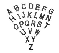 Uonlytech Set de Lettres Autocollantes avec Dos Auto Adhésif Plaques de Porte et Enseignes Murales Résistantes pour Maison et Bureau Lettres Alphabet Noir A Z