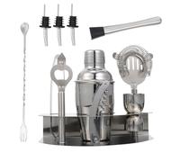 Uonlytech Set de Outils Cocktail Acier Inoxydable Kit de Bar Maison Polyvalent pour Préparation de Boissons
