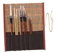Uonlytech Set de Pinceaux Chinois pour Peinture et Calligraphie avec Pinceau à Encre pour Débutants Outil Traditionnel Naturel pour Pratiquer Art Du Sumi Peinture Aquarelle