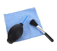 Uonlytech Soufflette pour Lentille en Silicone avec Embout Long, Souffleur de Poussière pour Appareil Photo, Accessoire de Nettoyage avec Chiffon et Brosse, Évite Les Plusieurs Styles