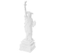 Uonlytech Statue Artisanale de Table Liberté Blanche Petite Taille, Figurine Décorative pour Salon et Bureau, Ornement de Chambre et Souvenir de Voyage, Sculpture Déco Intérieure Élégante