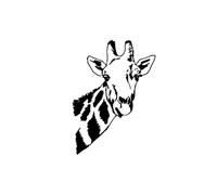 Uonlytech Stickers Muraux Décoration Papier Peint Girafe Sticker Mural Maison Sticker Mural Girafe Personnalité Fond D'écran