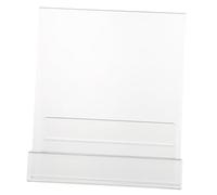 Uonlytech Support de Lecture Transparent Acrylique Étagère de Rangement Multifonction pour Documents Présentoir Décoratif pour Bureau et Bibliothèque Modèle Grand Format avec et Butée