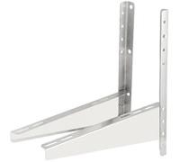 Uonlytech Support de Montage Mural en Acier Inoxydable Renforcé pour Climatiseur Extérieur, Étagère Murale Robuste Réduisant Vibration et Bruit, Vacances