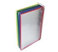 Uonlytech Support de Rangement Mural pour Documents 10 Poches Transparentes Porte-Documents Mural Organisateur Dossier Matériau Solide pour Bureau et Maison