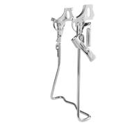 Uonlytech Support de Stationnement Vélo 24 Pouces Double Béquille en Fer Robuste pour Rangement au Sol, Cadre de Support Stable pour Vélo, Présentoir Pratique pour Garage et Usage Extérieur