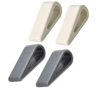 Uonlytech Support Ordinateur Portable Réglable 4 Pièces en Silicone et Plastique, Rehausseur Ergonomique Blanc et Noir, Support Surélevé Système de Refroidissement Intégré, pour Bureau