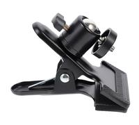 Uonlytech Support Pince pour Flash avec Tête Sphérique Pince à Ressort Multifonction pour Fixation Appareil Photo Trépied et Fond Clip Robuste pour Studio et Arrière Plan