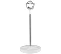 Uonlytech Support pour Sèche-cheveux Réglable 59-127 Cm Gris, Support de Fixation sur Pied Mains pour Coiffage Animal Domestique, Accessoire Stable Multifonction pour Salle de Bain et Salon