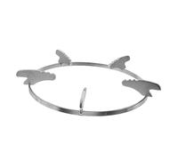 Uonlytech Support Wok Professionnel Antidérapant en Fer Compatible Cuisinière Gaz, Anneau de Poêle à Wok Moulé Résistant Haute Température, Accessoire de Remplacement Solide Cuisine