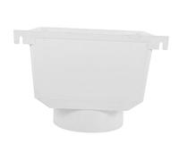Uonlytech Système De Récupération Deau De Pluie Déviateur Deau De Gouttière Inverseur De Bec De Vidange Déflecteur De Pluie De Toit Coin Metal Boite Système d'eau PVC Voyage en Avion Blanche