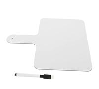 Uonlytech Tableau Blanc Effaçable Double Face Portable Panneau à Main et Support Décriture pour Étudiants et Classe