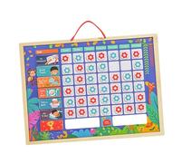 Uonlytech Tableau de Récompenses Garçon Fille et Réutilisable Tableau Comportement et Auto Discipline pour Routine Matin et Apprentissage des Bonnes Habitudes
