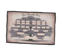 Uonlytech Tableau Famille Personnalisé Sur Toile Arbre Généalogique à Remplir Main Affiche Décoration Maison Résistante Affichage Générations Histoire Familiale