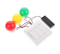 Uonlytech Tableau Lumineux Montessori avec Jouets Sensoriels LED en Trois Couleurs Rouge, Vert, Jaune - D’éveil Éducatif pour Tout-Petits, Activité Manuelle Stimulante pour Style Aléatoire
