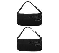 Uonlytech Tablier de Coiffure Professionnel Lot de 2 Porte-ciseaux Multi-poches pour Rangement D’outils, Tissu Solide, pour Coiffeurs, Barbiers et Salons de Beauté