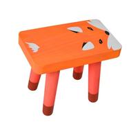 Uonlytech Tabouret Bois pour Garçon Fille Motif Renard Léger et Stable Meuble Chambre Garçon Fille avec Design Antidérapant et Renforcement