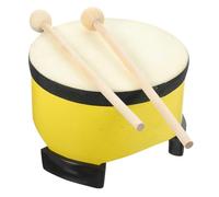 Uonlytech Tambour à Percussion Garçon Fille Instrument Musical Sol Peau de Mouton Éducatif pour Développement du Rythme et Coordination Main-œil Cadeau Musical pour Couleur Aléatoire