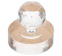 Uonlytech Tampon de Pressage Rond 30 Mm en Acrylique Transparent pour Fards à Paupières, Outil de Réparation et Moulage DIY pour Palette Maquillage Yeux, Presse à Blush et Enlumineur