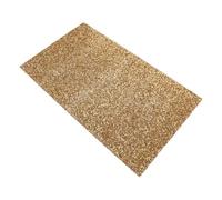 Uonlytech Tapis de Manucure Strass Doré avec Coussin Repose-main pour Ongles, Tapis à Ongles pour Prothésiste Ongulaire, Accessoire Hygiénique et Décoratif pour Table de Manucure