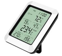 Uonlytech Thermomètre Électronique D'intérieur sans Pile Moniteur D'humidité Numérique, Hygromètre Domestique Compact et Portable, pour Maison, Bureau et Chambre
