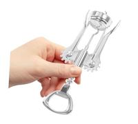 Uonlytech Tire-bouchon à Ailes Acier Inoxydable pour Vin et Bière Spirale Résistante Ouvre-bouteille et Antidérapant Usage Domestique Polyvalent