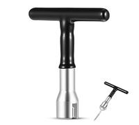 Uonlytech Tournevis Manuel Robuste en Acier Chrome-vanadium pour Crochets à Visser et Écrous à Oreilles, Poignée en T Argentée, Diamètre 12,8 Mm, Outil Fiable pour Installation Manuelle