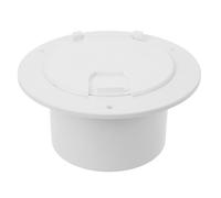 Uonlytech Trappe Ronde de Câble Électrique pour Camping-Car, Abs Blanc
