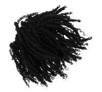 Uonlytech Tresses Crochet Courtes pour Homme, Postiche Dreadlocks Synthétique Noire 1b, Extensions de Cheveux Bouclés Afro pour Coiffure Street Dance et Reggae, Texture Soyeuse