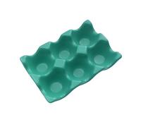 Uonlytech Œuf 6 conteneur de stockage d'oeufs porte-œufs Cuisine coquetier porte-oeufs pour réfrigérateur plateau à œufs pratique coquetier en céramique directe plateau d'oeufs décorer