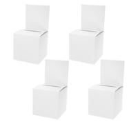 Uonlytech Urne Multifonctionnelle en Carton 4 Pcs, Boîte à Tombola et Urne de Vote en Papier, Format Pratique, pour Réunions, Fêtes et Collectes, Lot de Coffrets Sécurisés et Légers