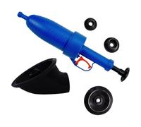 Uonlytech Ventouse Robuste pour Débouchage Canalisation Piston de Pompe à Vide Portable Bleu Kit d'Ouverture pour Évier la Cuisine et Salle de Bain Outil Polyvalent Canalisations