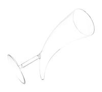 Uonlytech Verre à Vin Forme Lune Verre Transparent Gobelet Décoratif pour Fête et Restaurant Coupe à Boire et Stable