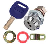 Uonlytech Verrou De Porte D’armoire Clé, Serrure Métallique Tubulaire Robuste, Verrouillage Sécurisé Pour Tiroir, Armoire Et Vitrine, Installation Facile, Usage Domestique,