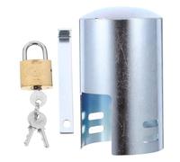 Uonlytech Verrou de Robinet Extérieur Multifonction en Fer Galvanisé, Verrouillage pour Robinet D’eau Jardin B Modèle, Protection Antivol pour Tuyau D’arrosage, Usage Résidentiel