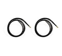 Uonlytech Viola Supply Cheveux Noir Lot de 2, Accessoires Flexibles et Solides pour Réparation et Entretien d'Archets d'Alto, Non Déformables