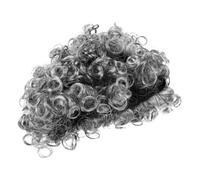 Uonlytech Wig Gris pour Costume Perruque Courte Cosplay Légère et Respirante Accessoire Cheveux Scène et Carnaval Transformation Rapide pour Fête Halloween et Représentations