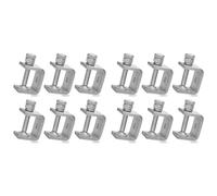 Uooduby 12 PièCes 1 Pouce en Acier Inoxydable Petite Pince en C pour le Travail Du Bois, Pinces en U en MéTal Robuste Mini Bureau -Clamp