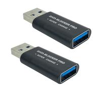 Uooduby 2 Pièces Bloqueur de Données USB Bloqueur de Données USB-A Protège Contre Le pour JACking de Jus Prise en Charge de la Charge Sûre Arrêtez Le Vol de Données
