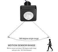 Uooduby 2X 220V Mini Capteur Infrarouge Du Corps Humain Capteur de Corps Infrarouge Interrupteur LED Lumière D'Inondation PIR Capteur de Mouvement Réglable Noir