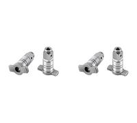 Uooduby 2X Assemblage D'Enclume de Tournevis à Percussion Compatible dans Le Boîtier Tête de Forage, Entraînement Carré 1/2 Pouce vers Adaptateur de Prise Hexagonale 1/4 Pouce