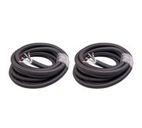 Uooduby 2X Audiophile 17mm HiFi OCC Câble d'alimentation Lecteur CD/IEC Amplificateur AC Cordon d'alimentation 6N DIY HiFi XLR Bulk Câble d'alimentation 1 Mètre