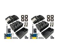 Uooduby 2X BL1830 10 x 21700 BoîTier de Batterie PCB Charge Protection Carte de Circuit Imprimé BoîTier BL1860 pour 18V 3.0Ah 9.0Ah Maison
