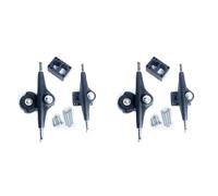 Uooduby 2X pour Patin de Surf Support 6 Trous Base 6.25 Pouces Camions Planche à roulettes de Surf Camions Adaptateur Camions, 2