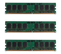 Uooduby 3X 2GB DDR2 PC2-5300 667MHz 240 Broches 1.8V Bureau DIMM Mémoire RAM pour, pour (2GB/667)