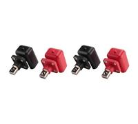 Uooduby 4 Pièces 200A All-Copper Lithium Battery Post High Current Copper Terminal Connecteur de Batterie Borne de Stockage D'énergie (B)